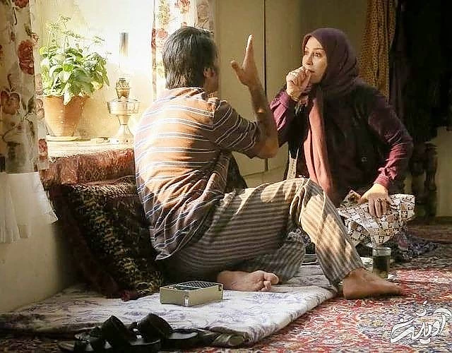 ژاله صامتی و پژمان جمشیدی در سریال زیرخاکی ژاله صامتی